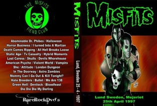 Misfits - Live Lund Sweden1997 DVD