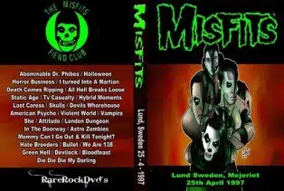 Misfits - Live Lund Sweden1997 DVD