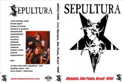 Sepultura - Live Olympia, SP, Brazil 1996 DVD