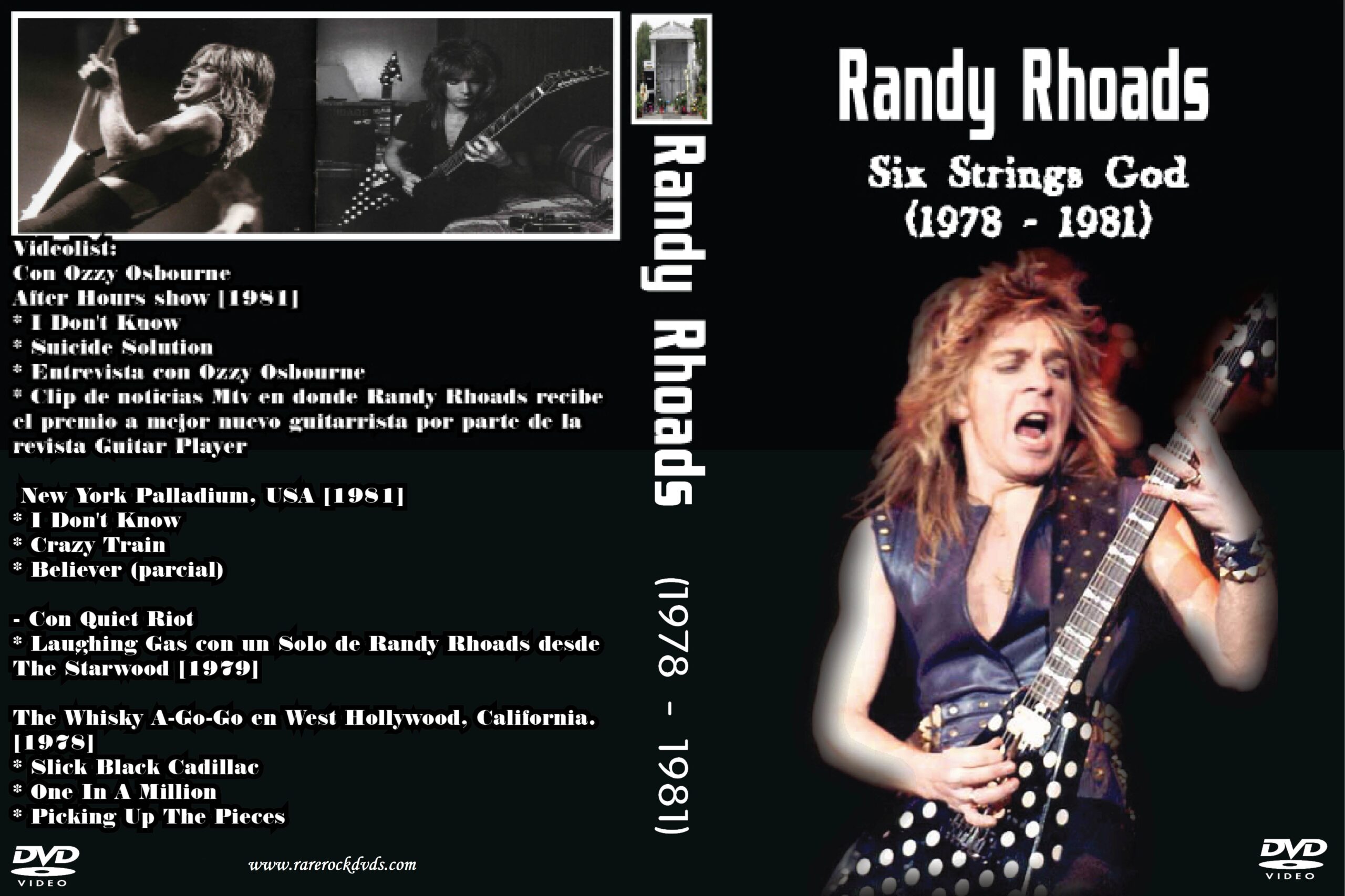 Randy Rhoads - Six String God DVD - The World's Largest Site for