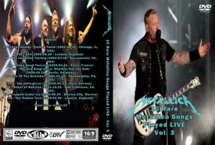 Metallica 10 Rare Metallica Songs Played Live Vol. 3 DVD 1 DVD Cover Low Resolution Cut Frame 6