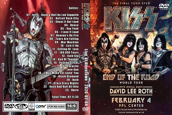 Kiss Live Allentown Dvd Rare Rock Dvds