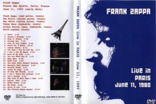 Frank Zappa - Live In Paris 1980 DVD 1 Frank Zappa - Live In Paris 1980 DVD