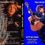 Paul McCartney – MTVUpClose 1992 DVD
