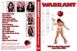 Warrant Live Sun Plaza Hall Tokyo 1991 DVD