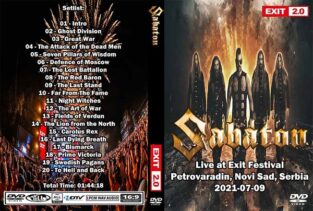 Sabaton - Exit Festival Serbia 2021 DVD 1 Sabaton - Exit Festival Serbia 2021 DVD