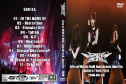 BabyMetal - Live Music Hall Innsbruck Austria 2018 DVD