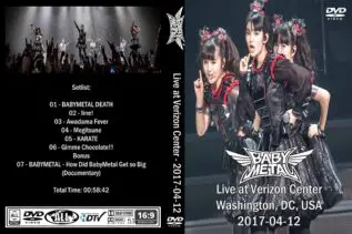 BabyMetal - Live Verizon Center Washington USA 2017 DVD