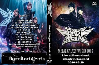 BabyMetal - Live Barrowland Glasgow Scotland 2020 DVD