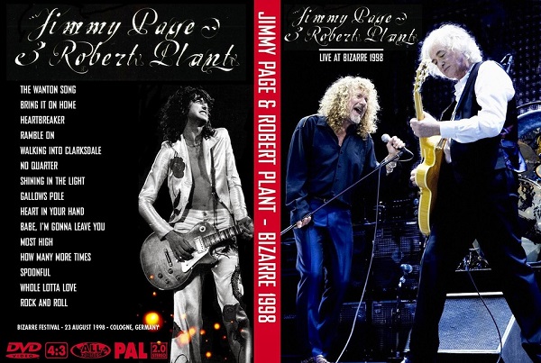 Jimmy Page & Robert Plant - Bizarre Festival 1998 DVD - The World's ...