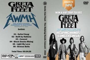 Greta Van Fleet - Helping Hands Concert 2022 DVD