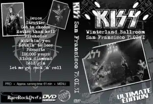 Kiss - San Francisco 1975-01-31 DVD